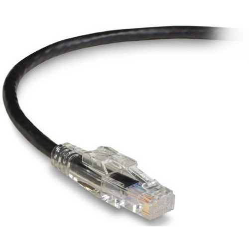 Black Box GigaTrue 3 Cat6 UTP Patch Network Cable - 3 ft Category 6 Network Cable for Patch Panel Wallplate Network Device - First C6PC70-BK-03
