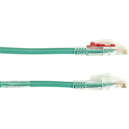 Black Box GigaBase 3 Cat5e UTP Patch Network Cable - 20 ft Category 5e Network Cable for Patch Panel Wallplate Network Device - 1 x C5EPC70-GN-20