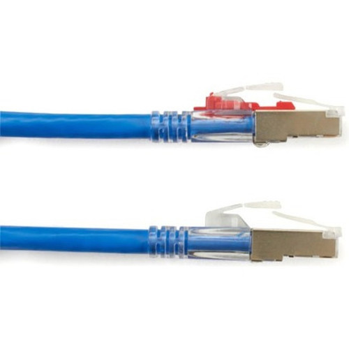 Black Box GigaTrue 3 Cat6 SFTP Patch Network Cable - 1 ft Category 6 Network Cable for Patch Panel Wallplate Network Device - 1 C6PC70S-BL-01