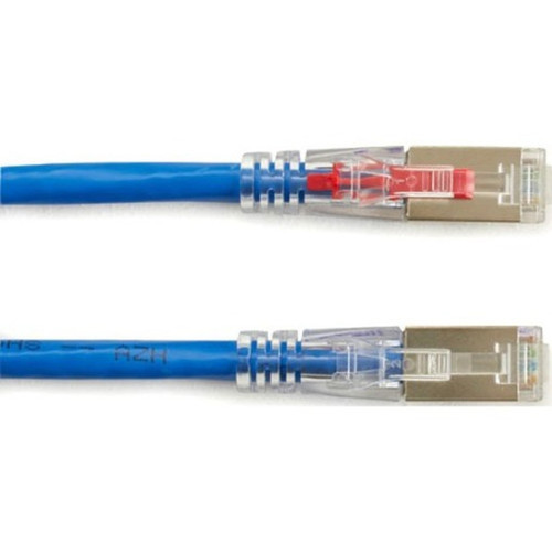Black Box GigaTrue 3 Cat6 SFTP Patch Network Cable - 3 ft Category 6 Network Cable for Patch Panel Wallplate Network Device - 1 C6PC70S-BL-03