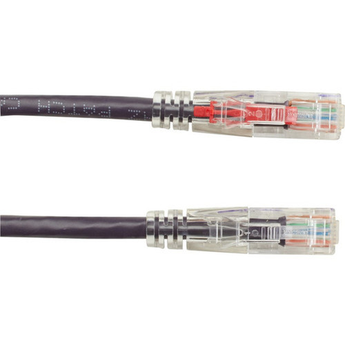 Black Box GigaTrue 3 Cat6 UTP Patch Network Cable - 1 ft Category 6 Network Cable for Patch Panel Wallplate Network Device - First C6PC70-VT-01