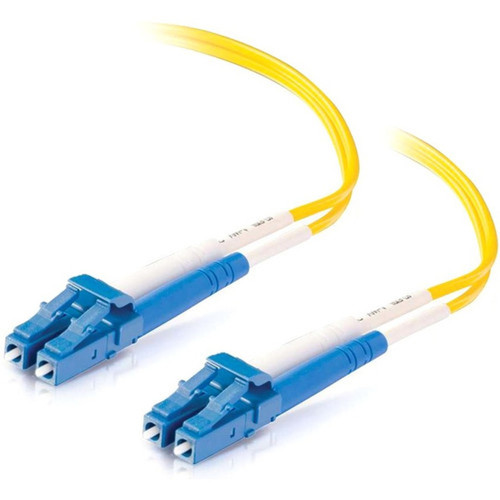 C2G 3m LC-LC 9125 OS2 Duplex Single-Mode PVC Fiber Optic Cable - Yellow - 98 ft Fiber Optic Network Cable for Network Device - First 28758