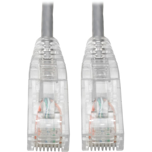 Tripp Lite Cat6 UTP Patch Cable (RJ45) - M/M, Gigabit, Snagless, Molded, Slim, Gray, 3 ft. - 3 ft Category 6 Network Cable for Network (Fleet Network)