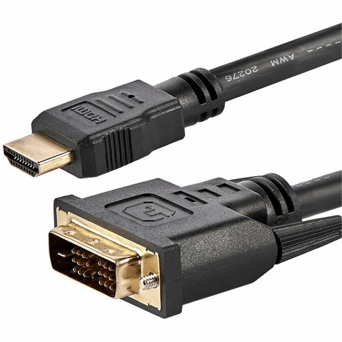 StarTech.com HDMI to DVI Cable - 6 ft / 2m - HDMI to DVI-D Cable - HDMI Monitor Cable - HDMI to DVI Adapter Cable - Connect an output (Fleet Network)