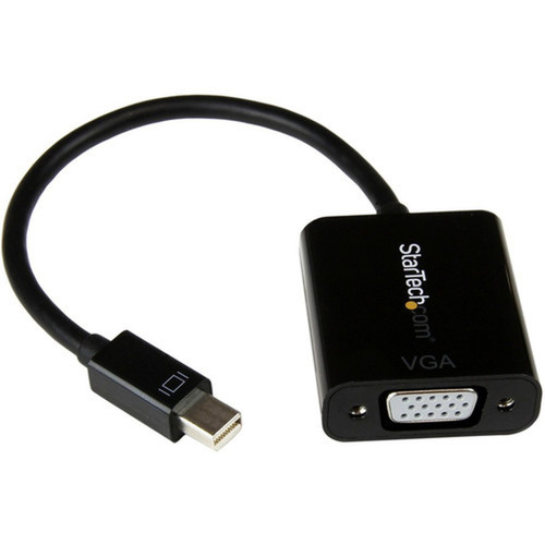 StarTechcom Mini DisplayPort to VGA Adapter - DisplayPort 12 - 1080p - Thunderbolt to VGA Monitor Adapter - Mini DP to VGA - Connect MDP2VGA2