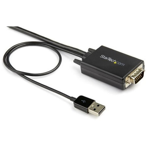 StarTechcom 10ft VGA to HDMI Converter Cable with USB Audio Support - 1080p Analog to Digital Video Adapter Cable - Male VGA to Male VGA2HDMM10