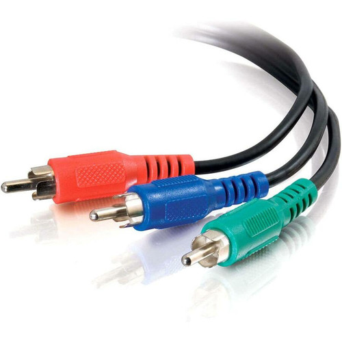 C2G Value Series Component Video Cable - 6 ft Component Video Cable - Black (Fleet Network)