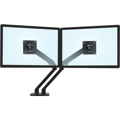 Ergotron Mounting Arm for LCD Monitor - Matte Black - 2 Display(s) Supported24" Screen Support - 18.14 kg Load Capacity - 75 x 75, 100 (Fleet Network)
