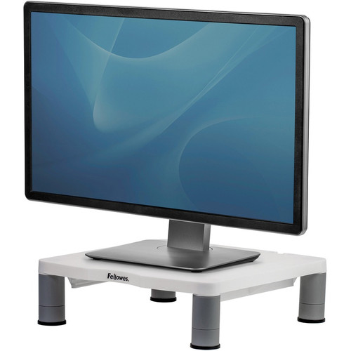 Fellowes Standard Monitor Riser - Up to 21" Screen Support - 27.22 kg Load Capacity - CRT, LCD Display Type Supported - 4" (101.60 mm) (Fleet Network)