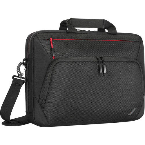 Lenovo Essential Plus Carrying Case Rugged (Briefcase) for 15.6" Notebook - Black - Weather Resistant, Wear Resistant - Ballistic - - (Fleet Network)