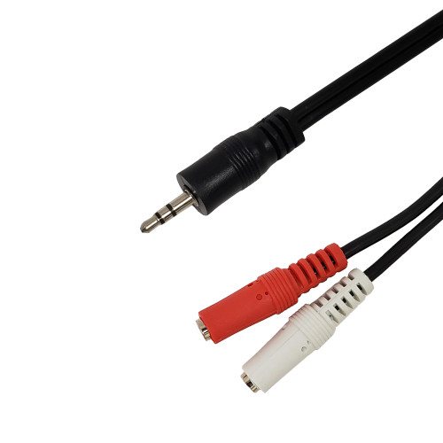 6ft 3.5mm Stereo Male to 2x 3.5mm Mono Female Cable