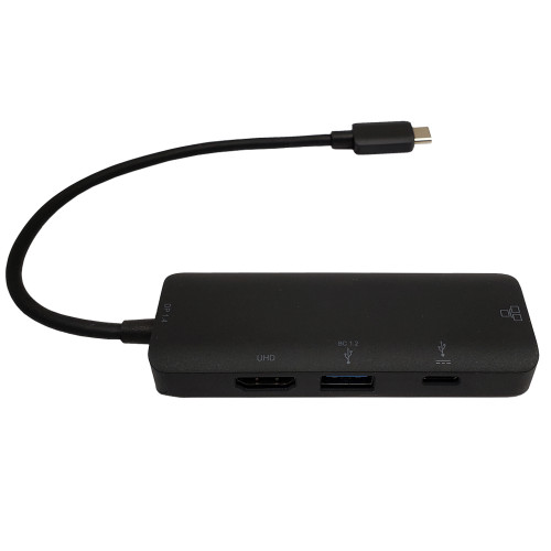 USB 3.1 Type-C to HDMI, USB-A 3.0, USB Type-C, RJ45 - DP 1.4 Alt Mode - Black