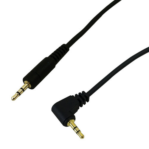 25mm Stereo Male Straight to Male Right Angle Cable - Riser Rated CMRFT4