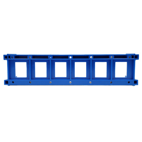 BIX 6 Port Keystone Mounting Plate In Blue For Modular Termination FN-BIX-120-BL