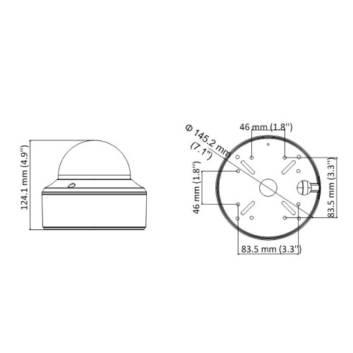 Dome TVI Or CVBS Camera Varifocal Lens Ultra Lowlight IR Range Power IP67 White Rated With FN-CA-AC344D-OD4Z-WH