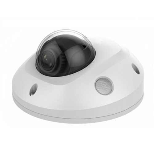 4MP Compact Dome IP Camera - 2.8mm Fixed Lens - 2-Way Audio Communication - 10m IR Range - Outdoor IP66 Rated - White