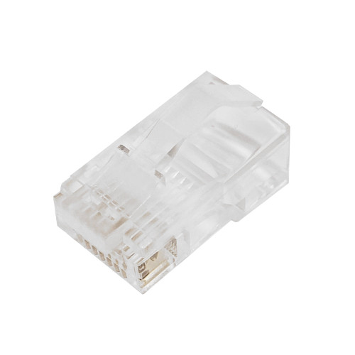 RJ45 Cat5e Plug With Snagless Tab For Stranded Round Cable 8P Bulk Pack Of 50 Connectors FN-CN-RJ45T-50