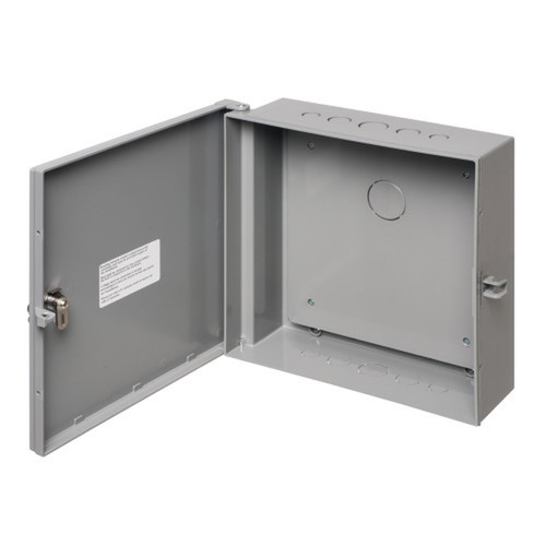 Enclosure Box 12 x 12 x 6 IndoorOutdoor Non-Metallic NEMA 3R Rated with Backplate - Grey