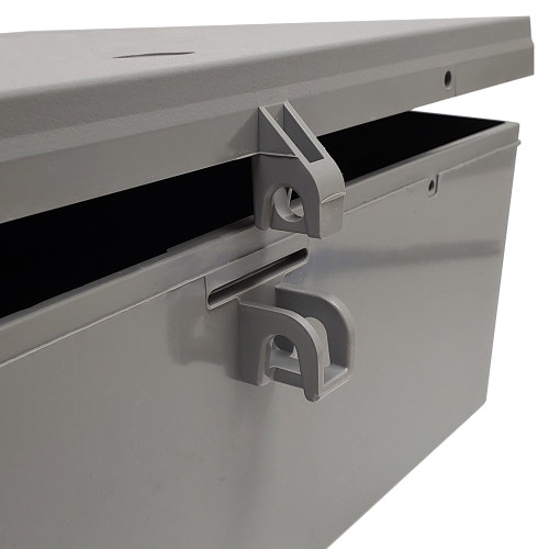 Non Metallic Indoor Outdoor Enclosure Box 12 X 6 With Backplate Grey Indoor/Outdoor Non-Metallic Rated NEMA FN-EB-12126BP-GY