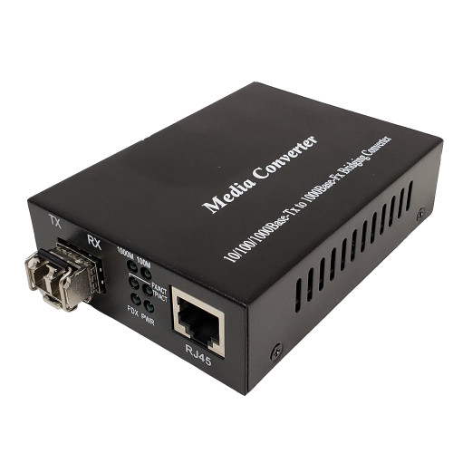10 100 1000 Multimode Gigabit Media Converter LC FN-FO-MC2004