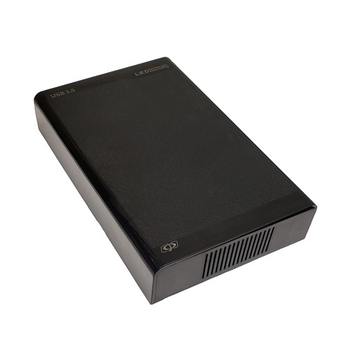 3.5 Inch External Hard Drive Enclosure USB 3.0 A Black Tool Free Access Housing FN-HDE-100
