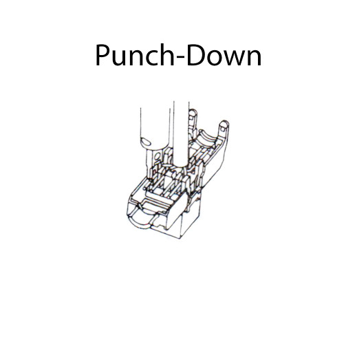 Cat8 Slim Profile Shielded RJ45 Jack 110 Punch Or Tool Less Stainless Steel Punch/Tool-Less FN-JK-C8-SS