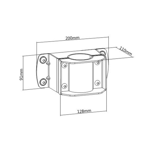Video Wall Ceiling Mount Joining Collar For Secure Structural Connection FN-MT-1600-J