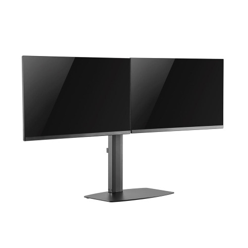 Full Motion Dual Screen Desktop Monitor Stand VESA Compatible 17 To 32 Inch FN-MT-531-BK