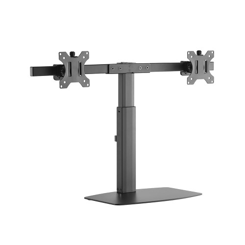 Full Motion Dual Screen Desktop Monitor Stand VESA Compatible 17 To 32 Inch FN-MT-531-BK