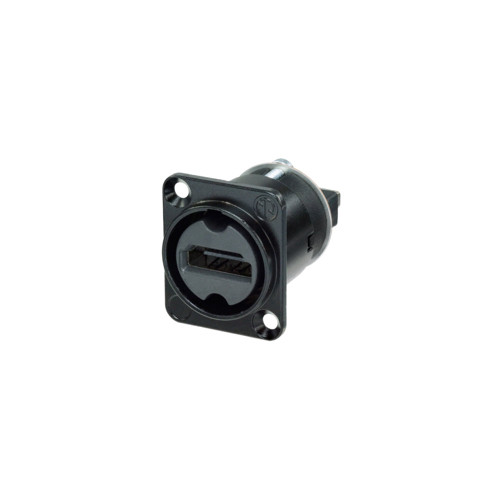 Neutrik HDMI Panel Mount Connector In Black Durable Mounting Solution FN-NT-NAHDMI-W-B