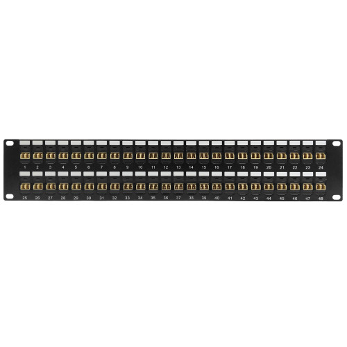 48 Port LC/LC Multimode 62.5u Duplex Patch Panel - 19" Rackmount 2U