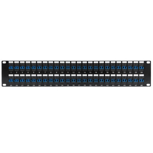 48 Port LCLC Singlemode 9u Duplex Patch Panel - 19 Rackmount 2U