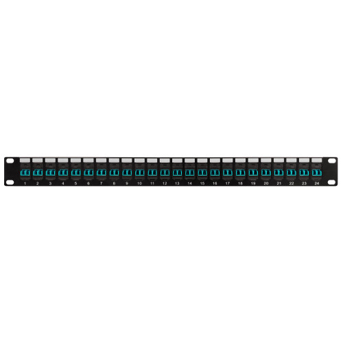 24 Port LC/LC Multimode 50u OM3/4 Duplex Patch Panel - 19" Rackmount 1U