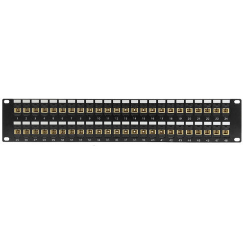 48 Port SCSC Multimode 625u Simplex Patch Panel - 19 Rackmount 2U