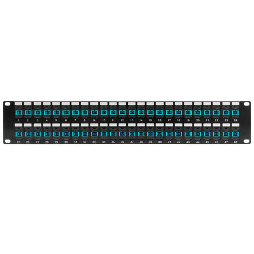 48 Port SCSC Multimode 50u OM34 Simplex Patch Panel - 19 Rackmount 2U