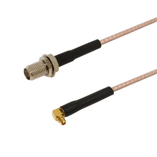 RG316 SMA Female Bulkhead to MMCX Male Right Angle Cable