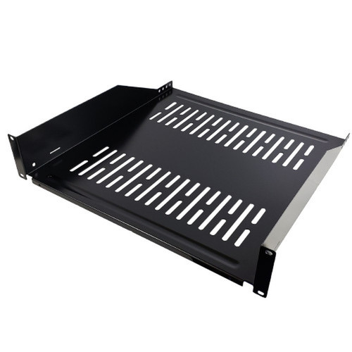 19 inch Front Mount Vented Shelf 18 inch Depth - 2U