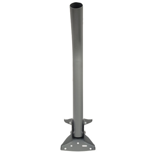 24 Inch Heavy Duty J-Pipe Mount Mast Powder Coat Grey Durable Exterior Support For Mounting Hardware FN-SD-201-24