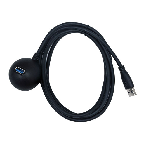 6ft USB 3.0 A Male to A Female Desktop Extension Cable - Black