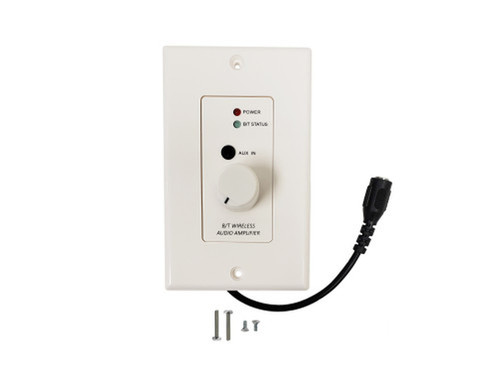 Wall Plate Amplifier with Bluetooth v42 - Decora Style - 50W Max - White