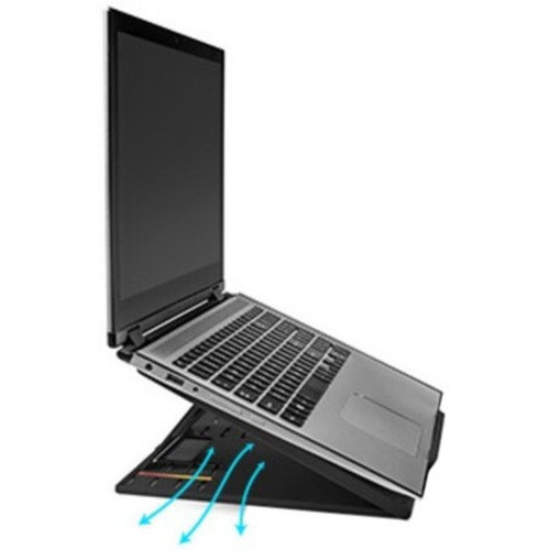 Kensington Easy Riser Go Laptop Riser Black - Up to 17 Screen Support - Textured - Black - TAA Compliant K50422WW