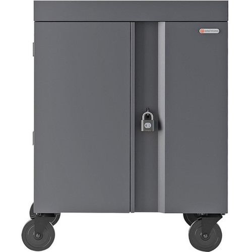 Bretford CUBE Cart - 2 Shelf - 4 Casters - 5 127 mm Caster Size - Steel - 30 Width x 265 Depth x 375 Height - Pacific Blue - TVC36PAC-PA