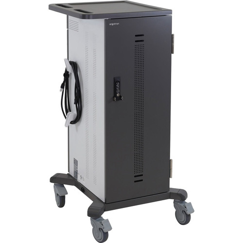Ergotron YES40 Charging Cart for Tablets - 4 Shelf - Push/Pull Handle - 50.80 kg Capacity - 4 Casters - 4" (101.60 mm) Caster Size - - (Fleet Network)