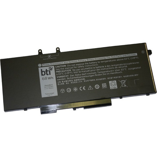 BTI Battery - Compatible Dell Notebooks: INSPIRON 15 (7590) 2-IN-1, LATITUDE 5300, LATITUDE 5300 2-IN-1, LATITUDE 5310, LATITUDE 5310 (Fleet Network)