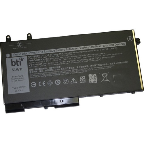 BTI Battery - Compatible Model   INSPIRON 15 7590 2-IN 1   LATITUDE 5500   LATITUDE 5401   LATITUDE 5501   PRECISION 3540 Compatible (Fleet Network)