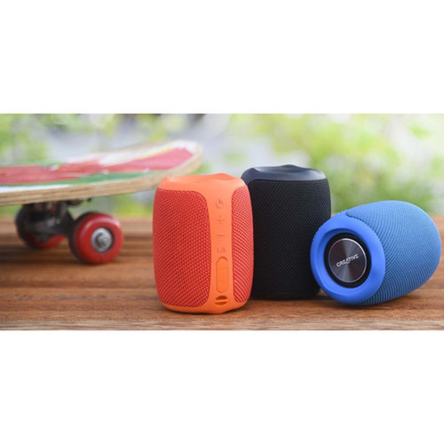 Creative MUVO Play Portable Bluetooth Smart Speaker - Siri Google Assistant Supported - Black - 70 Hz to 20 kHz - Battery 51MF8365AA000