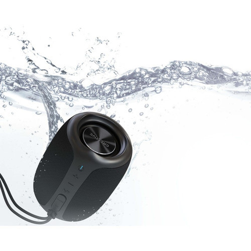 Creative MUVO Play Portable Bluetooth Smart Speaker - Siri Google Assistant Supported - Black - 70 Hz to 20 kHz - Battery 51MF8365AA000