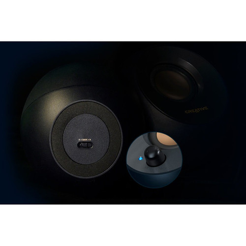 Creative Pebble V2 20 Speaker System - 8 W RMS - Black - 100 Hz to 17 kHz 51MF1695AA000