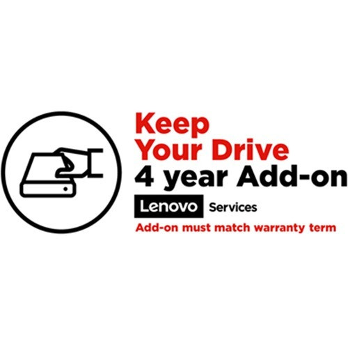 Lenovo Keep Your Drive (Add-On) - 4 Year - Service - On-site - Maintenance - Parts & Labor - Physical Service (Fleet Network)