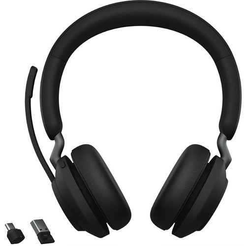 Jabra Evolve2 65 Headset - Stereo - USB Type A - Wireless - Bluetooth - Over-the-head - Binaural - Supra-aural - Black (Fleet Network)